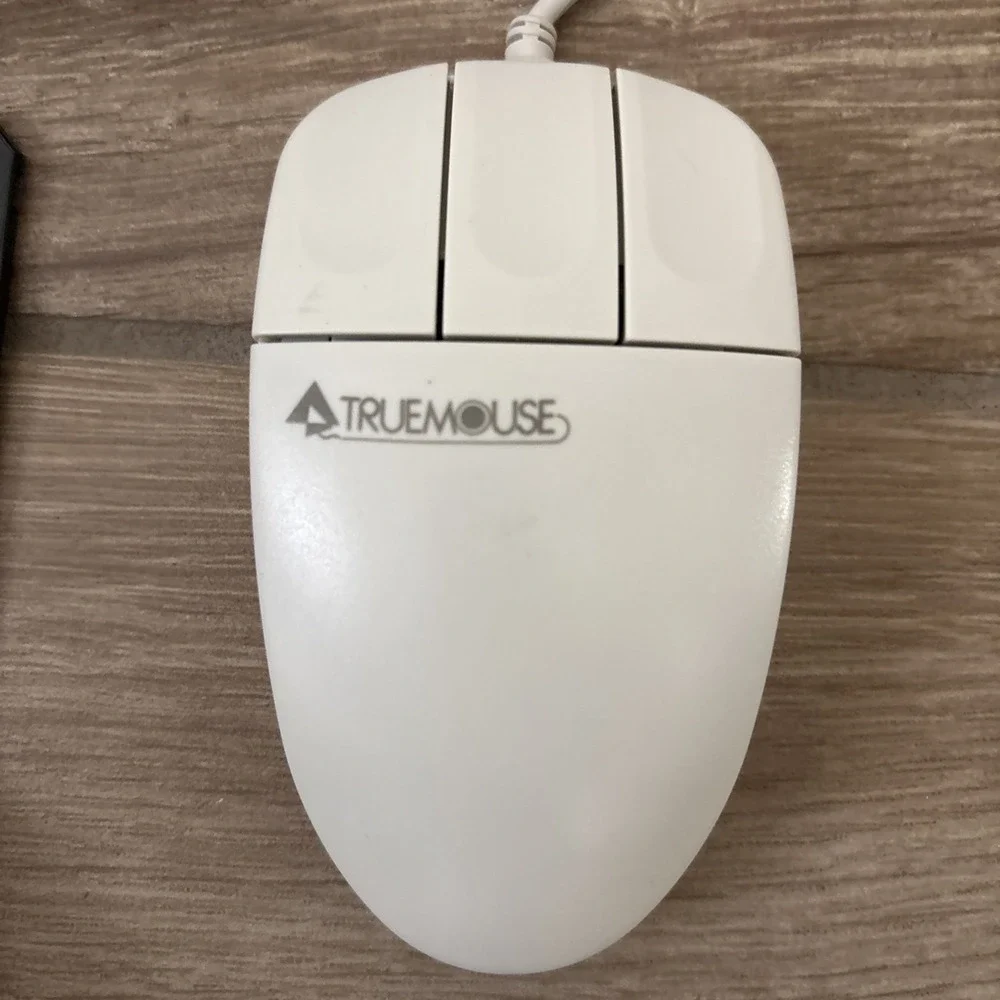 Vintage Truemouse Computer 3-Key Serial 1990's COMPUSA Era